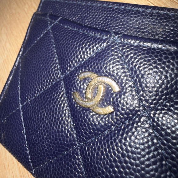 Chanel Navy Quilted Card Holder - Picture 5 of 15